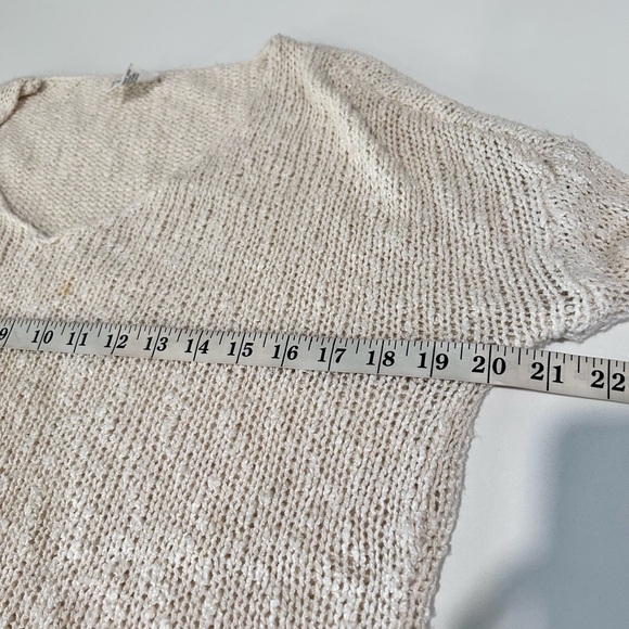 Essentials Cream V neck Sweater - Picture 7 of 16